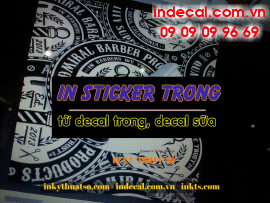 In sticker trong