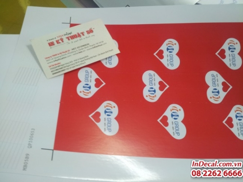 In sticker decal, in sticker số lượng ít tại In Decal - InDecal.com.vn