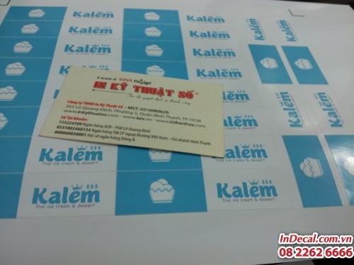 In tem decal giấy tại In Decal - InDecal.com.vn