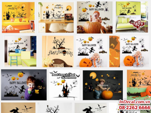 In Decal chuyên cung cấp dịch vụ in decal giấy hình họa tiết halloween dán tường trang trí Halloween đẹp với giá cước rẻ nhất thị trường.
