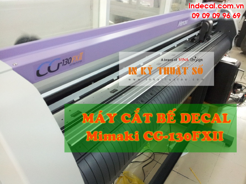 Lắp đặt máy Mimaki CG-130FXII công nghệ Nhật Bản cho bế, cắt decal, hàng nguyên kiện, mới 100% tại Công ty TNHH In Kỹ Thuật Số - Digital Printing