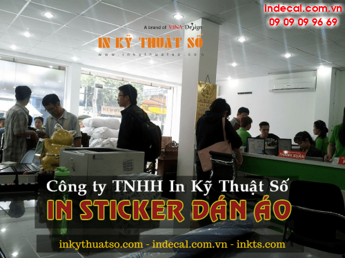 Khách hàng đặt in sticker dán áo với In Decal - InDecal.com.vn