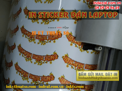 Gui email dat sticker dan laptop voi Cong ty TNHH In Ky Thuat So - Digital Printing 
